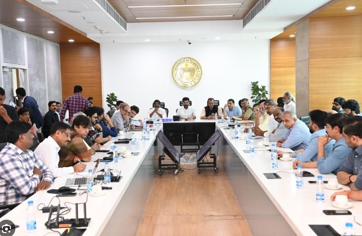 Telangana CM Holds Talks with Tollywood Leaders